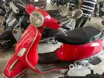 Vespa red colour