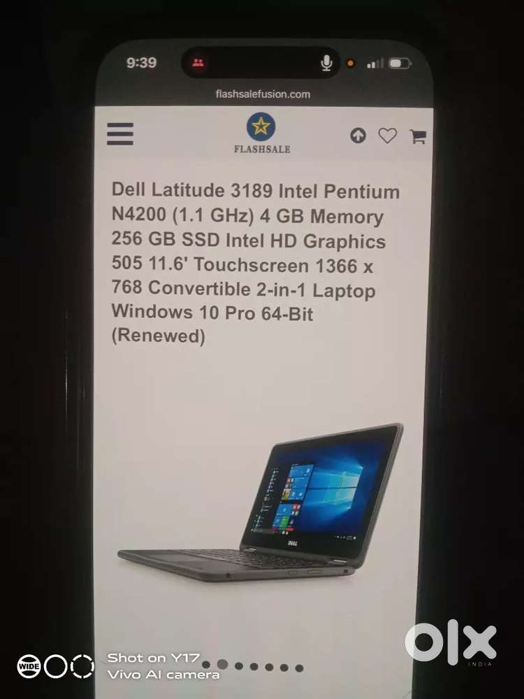 Dell lattitude 4 gb 256ssd touchscreen laptop