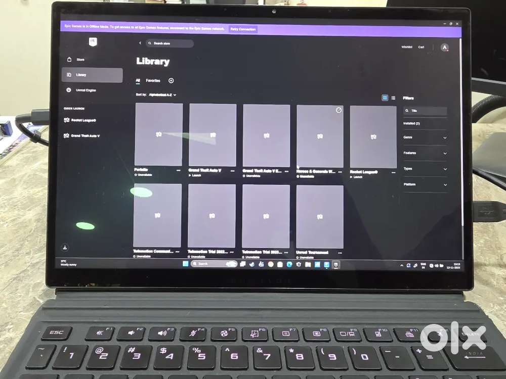 ASUS ROG Z FLOW 13 - RTX 3050 TI , 16GB RAM , 1TB SSD