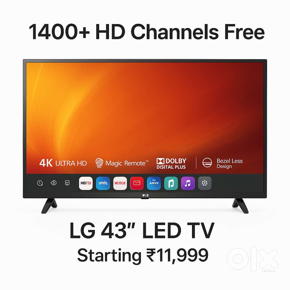 Enjoye Festival Led TV 32 Smart 6800/- & 43 Smart 11999/- All Size Avb