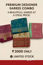 Premium Designer Sarees Combo – 4 Beautiful Sarees at a Best Price!