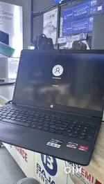 HP black laptop