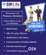 SBI Life insurance Agent job