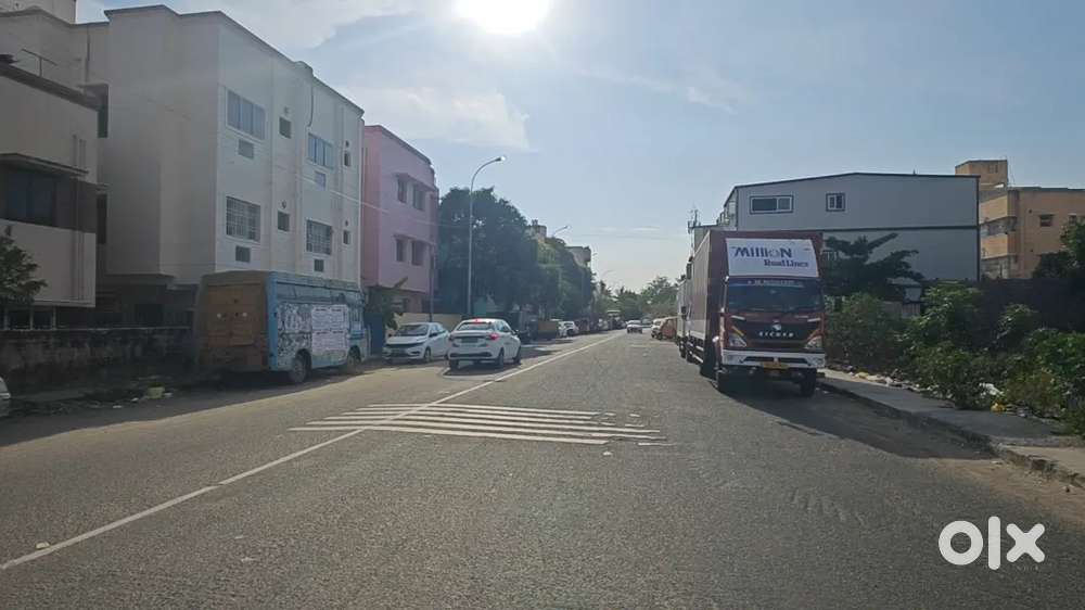 1100 sft Velachery on road plot near railway station 60ft Road