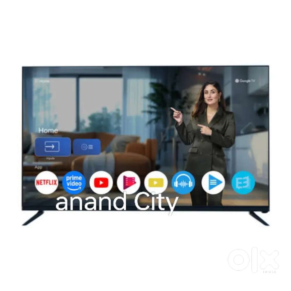 43 inch smart android frameless brand new led tv with 600 free channel