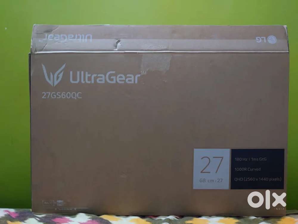 LG ULTRAGEAR 27 curved 2k gaming monitor.