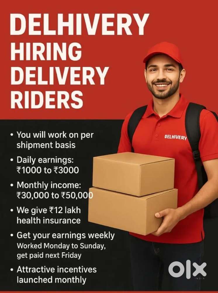 We are hiring delivery agents for the state of Goa.