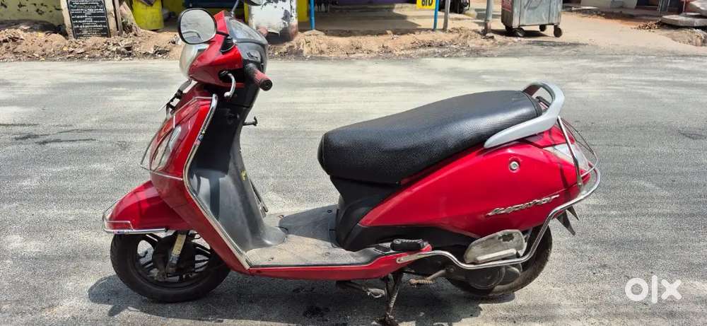 TVS JUPITER 110CC; MODEL 2018; SELF STARTER ALLOY WHEEL;REDCOLOUR;BS4