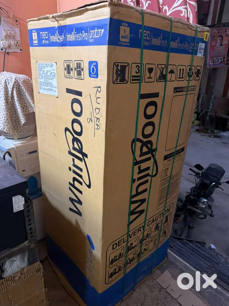 New whirlpool double door refrigerator