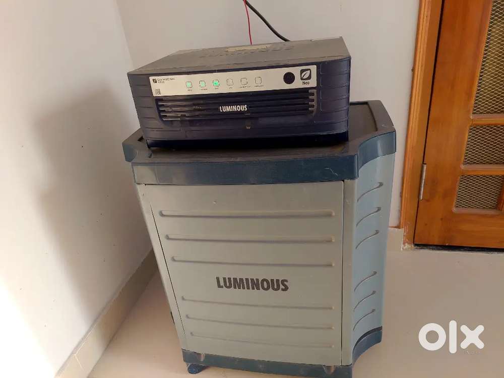 One Luminous 180 Ah Battery   & Luminous Inverter Eco Watt Neo 2300