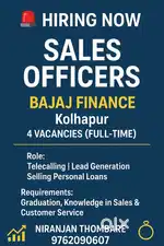 Sales officer (4 Positions) – Personal Loan Sales