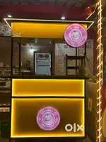 food cart with icecream machine korean bingsu