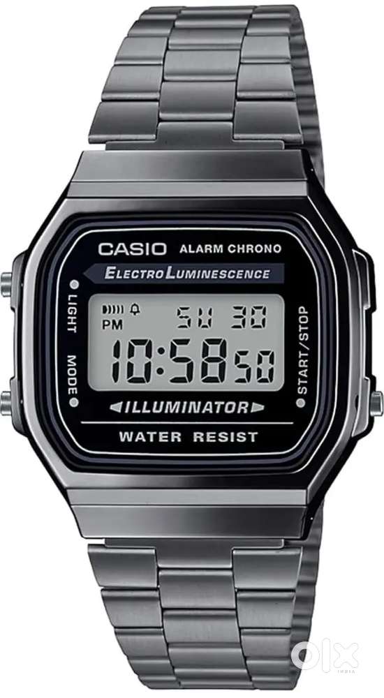 Casio Vintage A-158WA-1Q Digital Grey Dial Unisex Watch