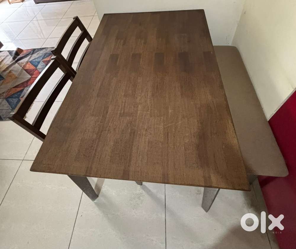 Rubber wood dining table for sale