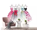 Fashion designer ramp dresses shoot