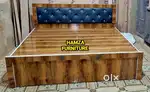 HAMZA FURNITURE NEW DESIGNER LOOK PARTICLE WOOD KING SIZE BED
