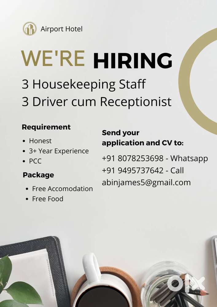 Hotel Job Vacancy Airport Hotel Premium