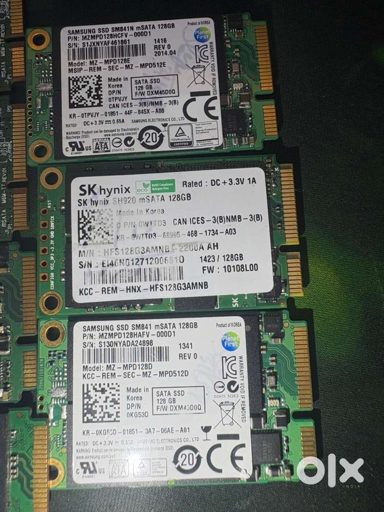 Msata Ssd 256 & 128 7 No