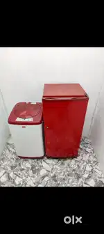 Combo =÷×+09877.   Single door fridge an washing machine
