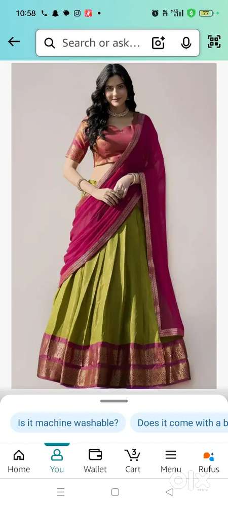 South Indian kanjiwaram dress