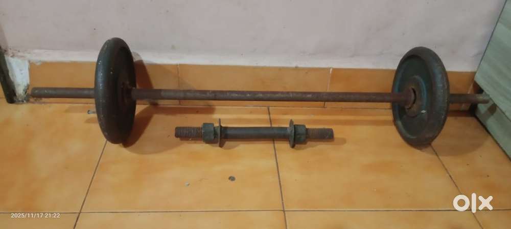 20 lb plates +2 rods (1kg each)