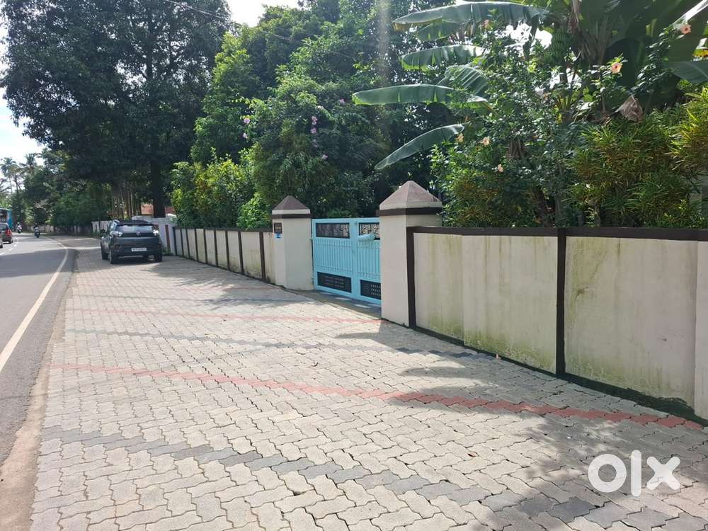 40 cent land with old house for sale at Desom, Aluva- Kalady Rd front