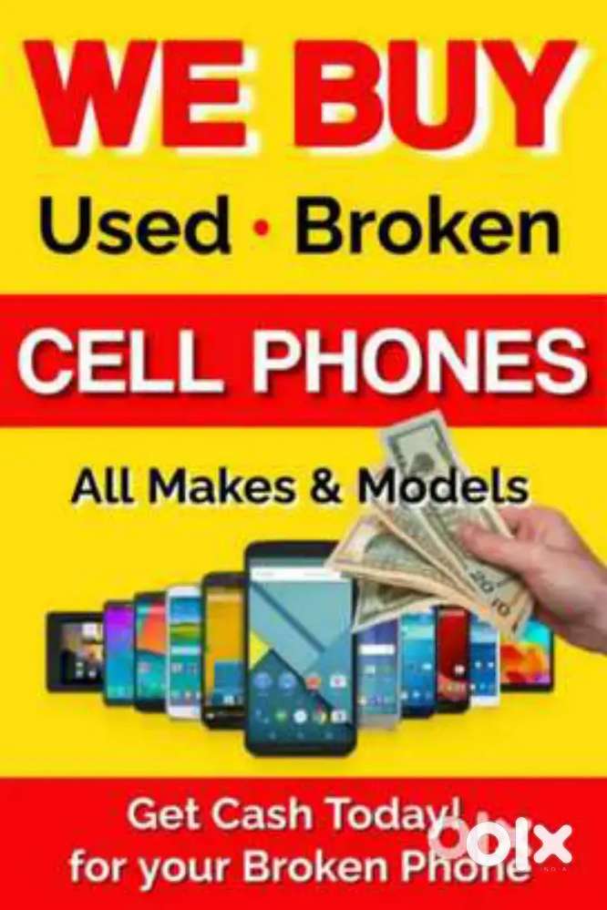 We buy used and broken mobiles phones