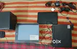 Computer with two new printers and laptop
