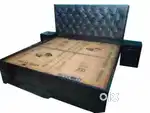 Super discount buy new double bed with box -5990/- EMI available
