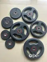 Decathlon dumbell rubber weights
