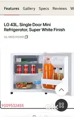 LG 43 L mini fridge  new