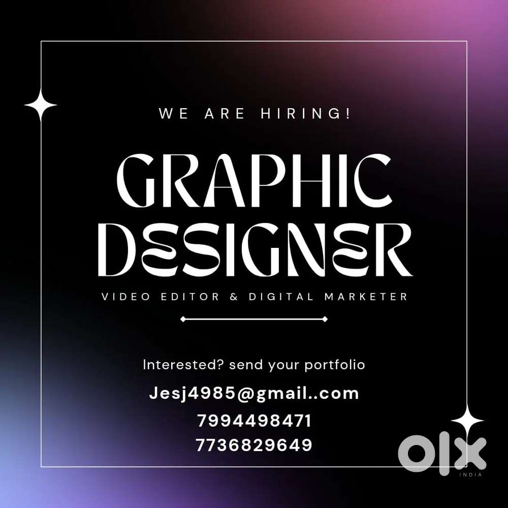 Graphic designer and video editor