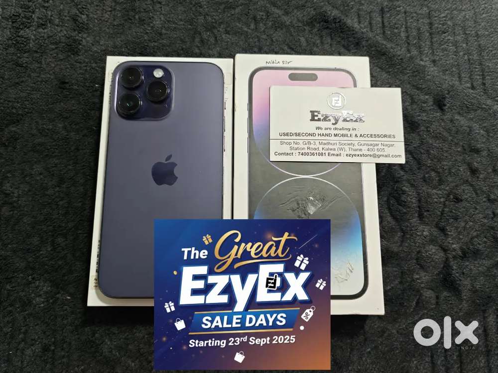 EZYEX SALE - IPhone 14 Pro Max 5G 256 GB, Deep Purple Available!
