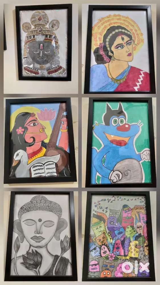 Handmade Paintings and sketchs . 1000 each
