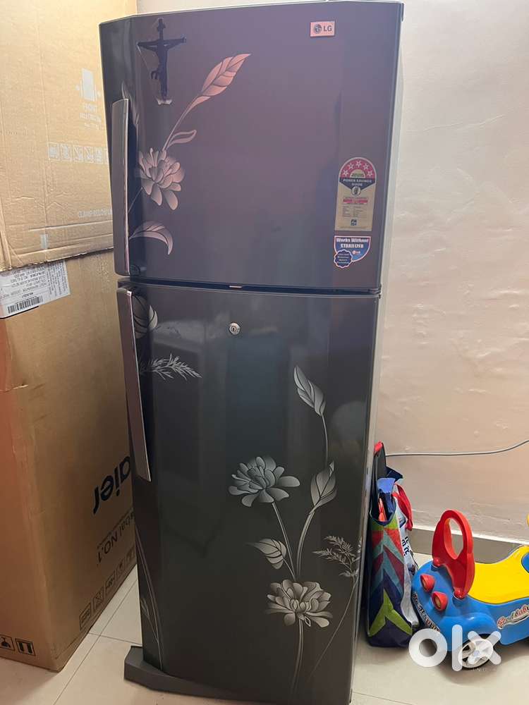 LG double door fridge, 5 star power saving.