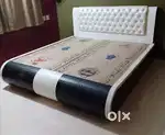 Nagpur Furniture Zone, Modern Luxury Round Footboard Bed With Storage