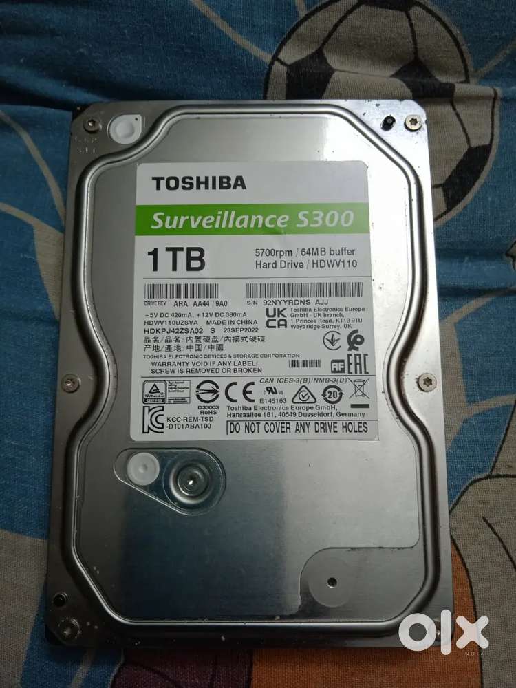 1tb toshiba &500gb sea gate hard disks