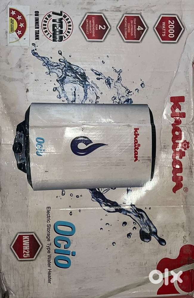 Khaitan Ocio 25L Water heater Geyser SEALED Box pack