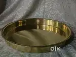 Antique pure brass solid heavy big thali