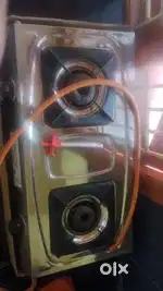 ₹900 for 2 burner greenchef Gas stove, 1 pipe, lighter. Contact ASAP!