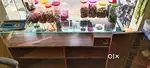 Sell kirana shop counter and angle with glass