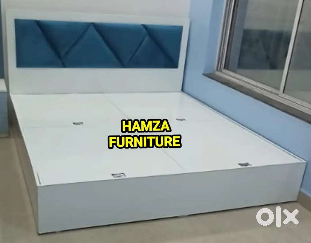 HAMZA FURNITURE NEW LOOK 6by6 KING SIZE PARTICLE WOOD BED BAJAJ F. A