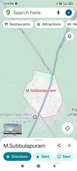 M. Sublapuram. 4 way மிக அருகில்...