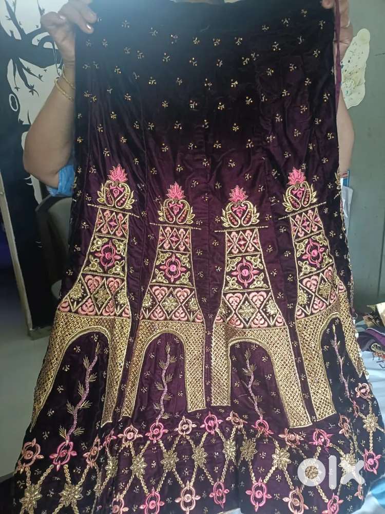Velvet lehenga
