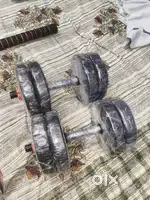 Dumbells and rod , weight 16kg+