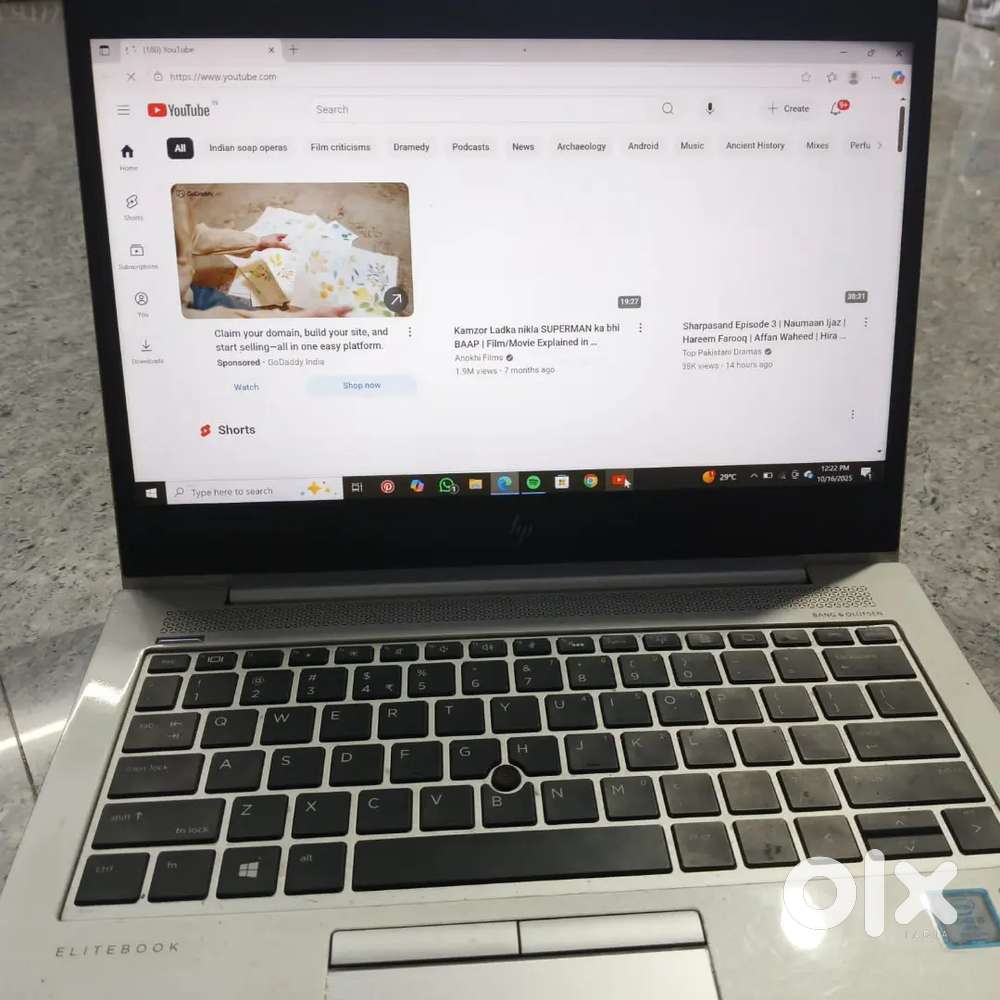 HP Elitebook 16/256 i5 8th Gen