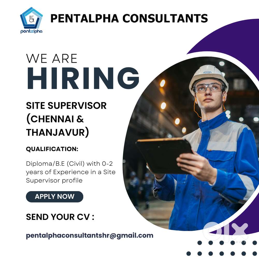 Site Supervisor (Civil) - Freshers