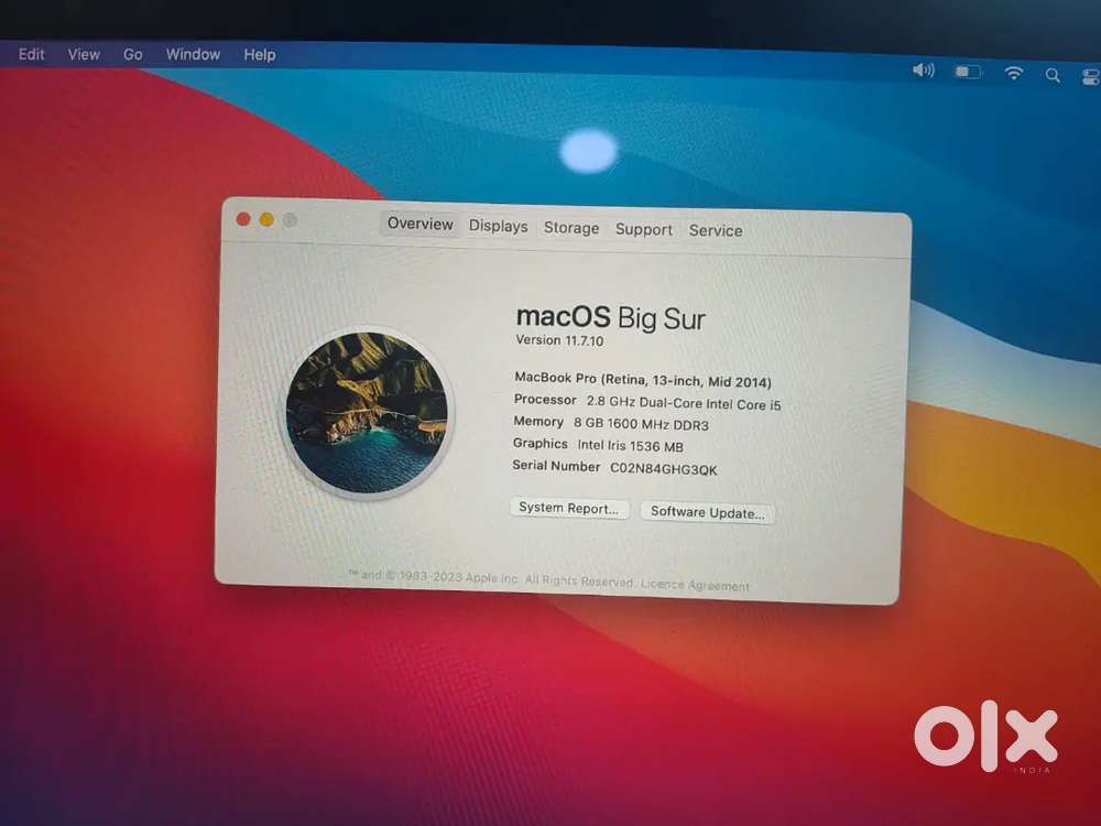 Macbook pro mid2014 retina