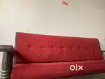 Red colour sofa 3 seater in good condition