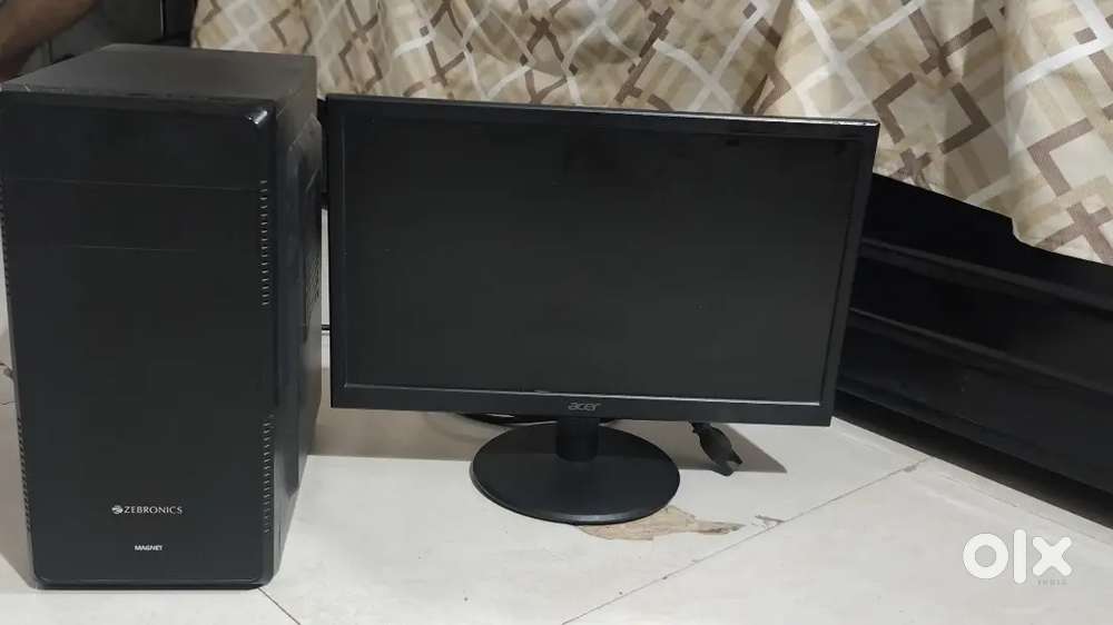 Computer set  Zebronics CPU, Acer Desktop, for office work